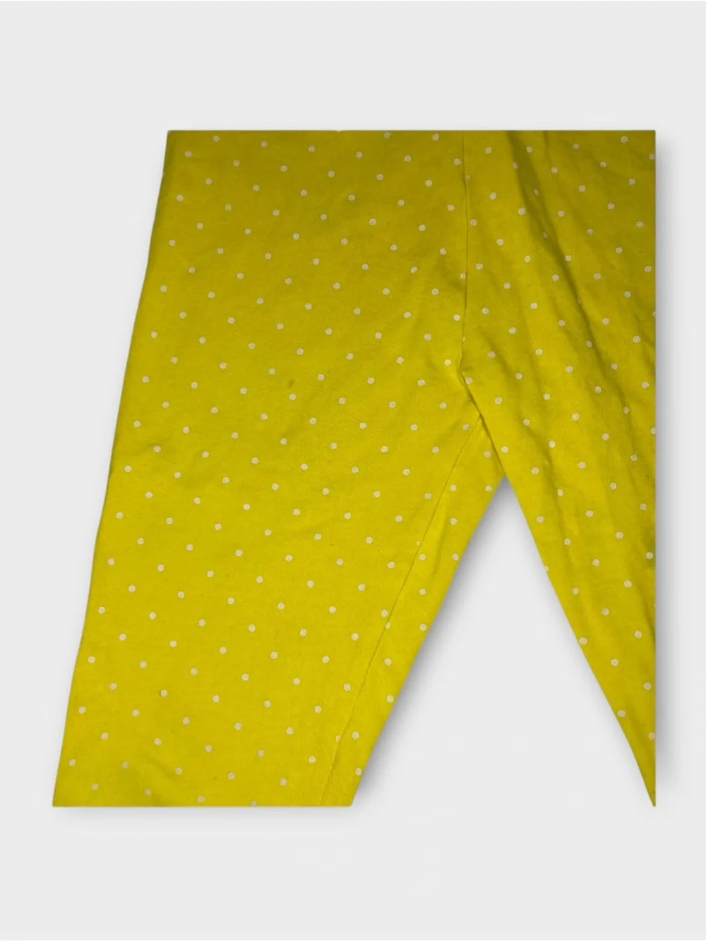 Mini Boden Yellow Polkadot Cropped Leggings